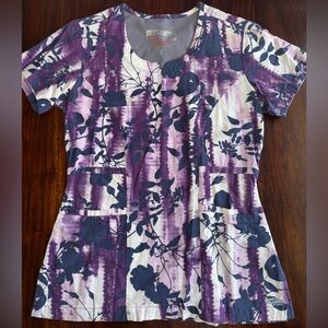 Grey's Anatomy Women's Floral Print Scrub Top